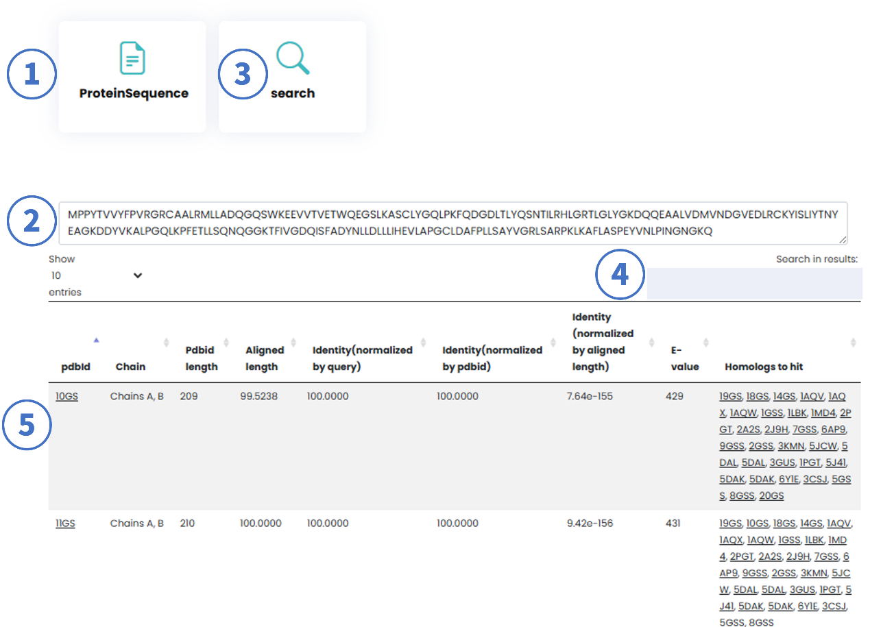 Protein Sequence Search