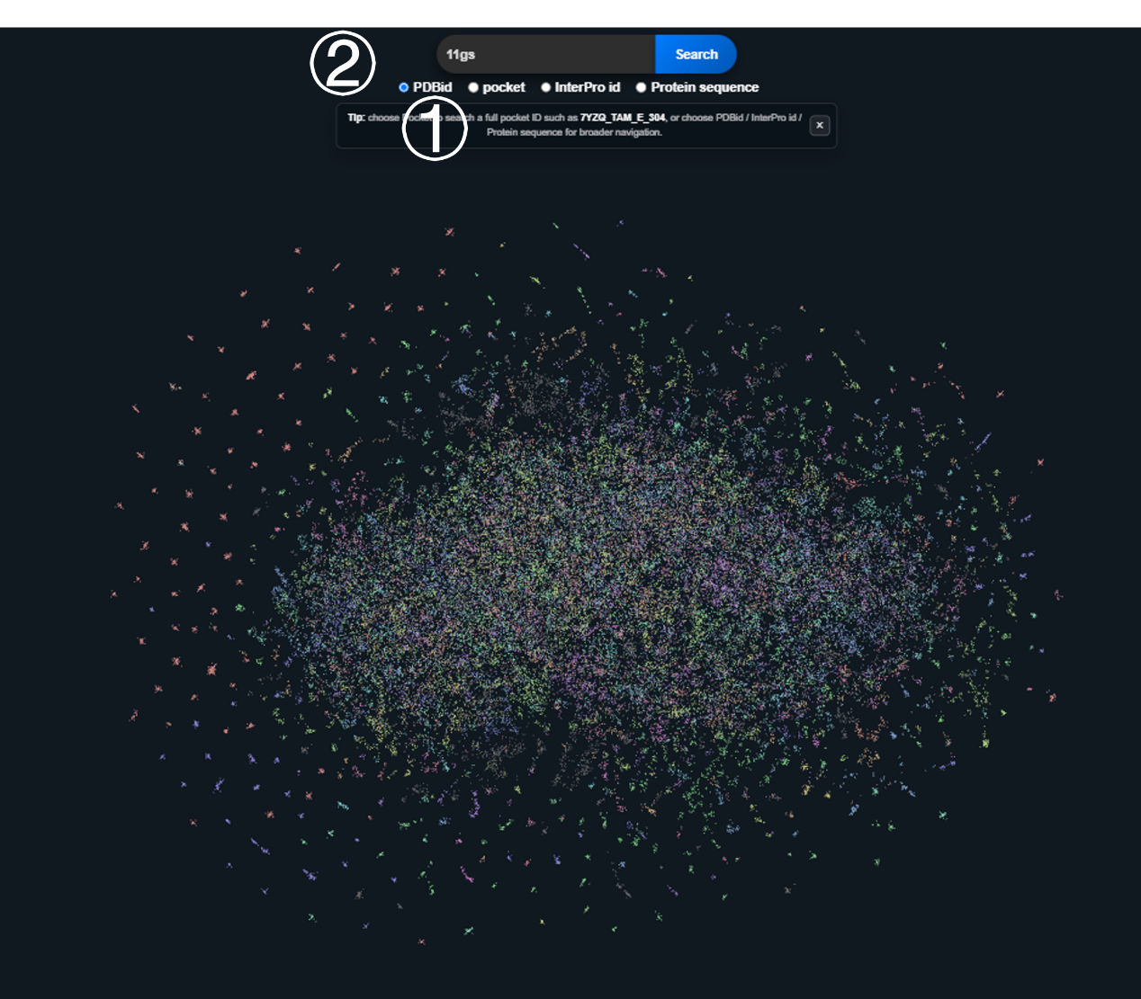 Pocket similarity landscape