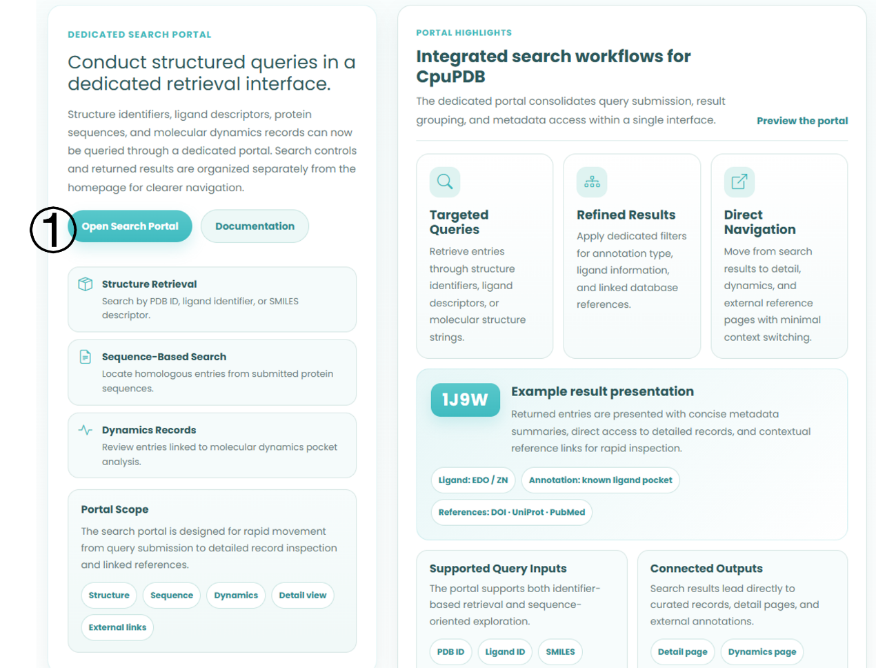 CpuPDB search portal